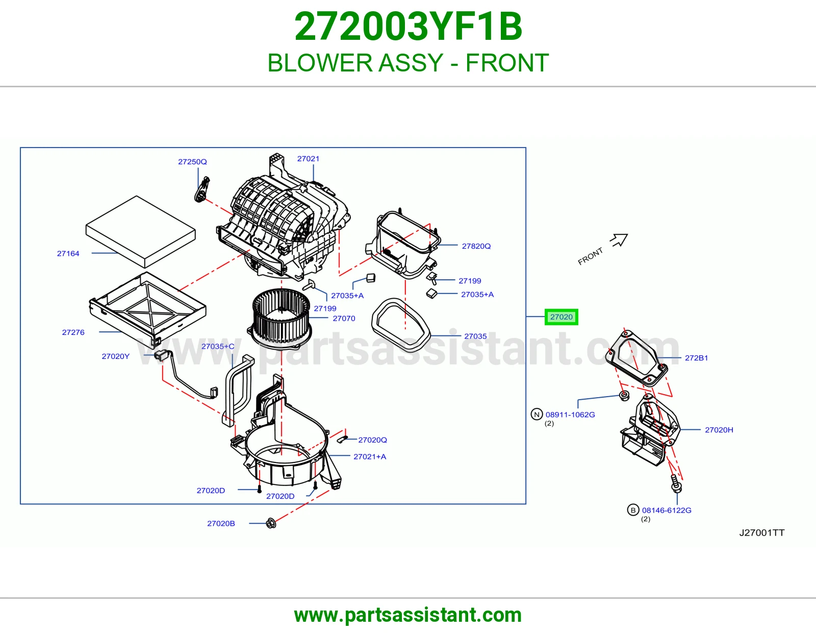 BLOWER ASSY - FRONT