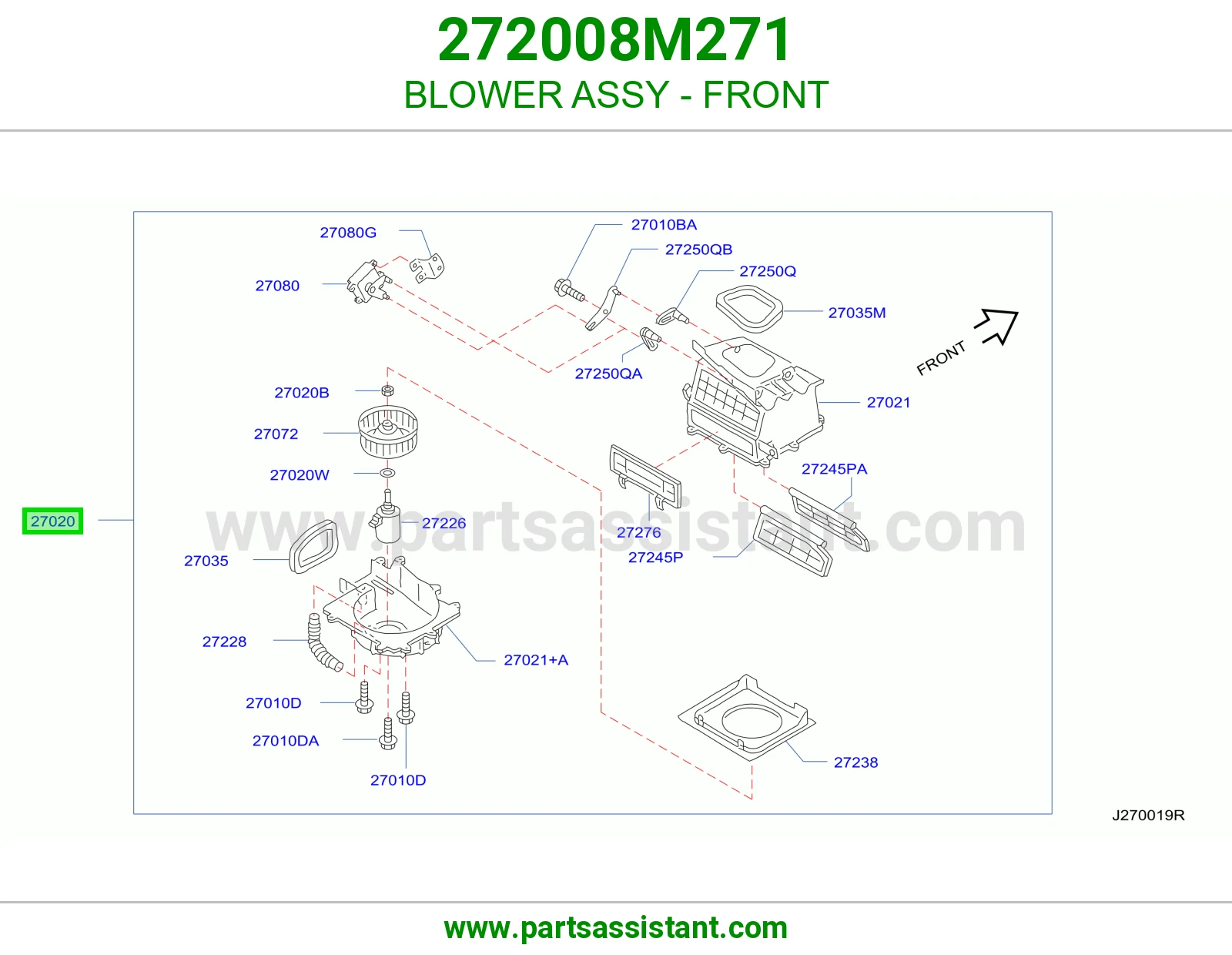BLOWER ASSY - FRONT