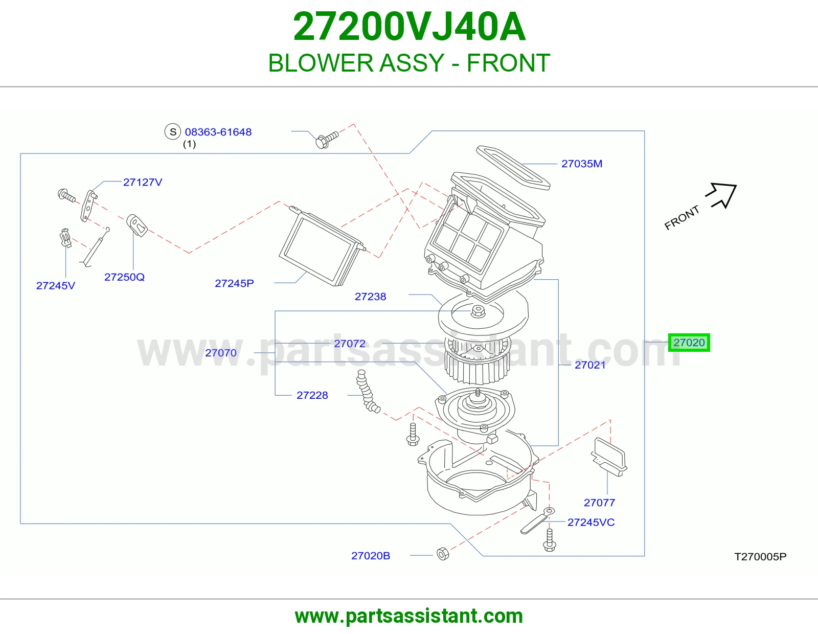 BLOWER ASSY - FRONT