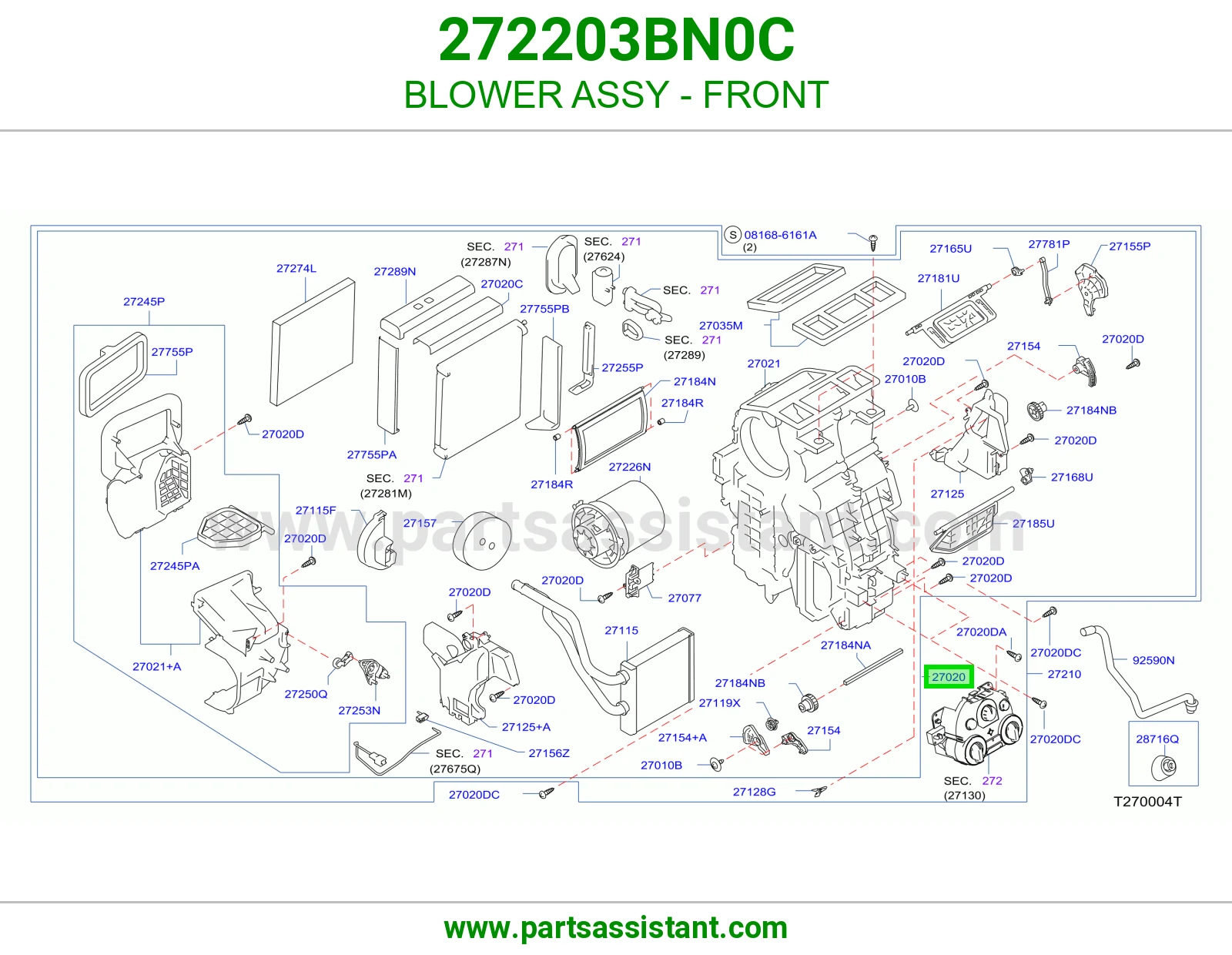 BLOWER ASSY - FRONT