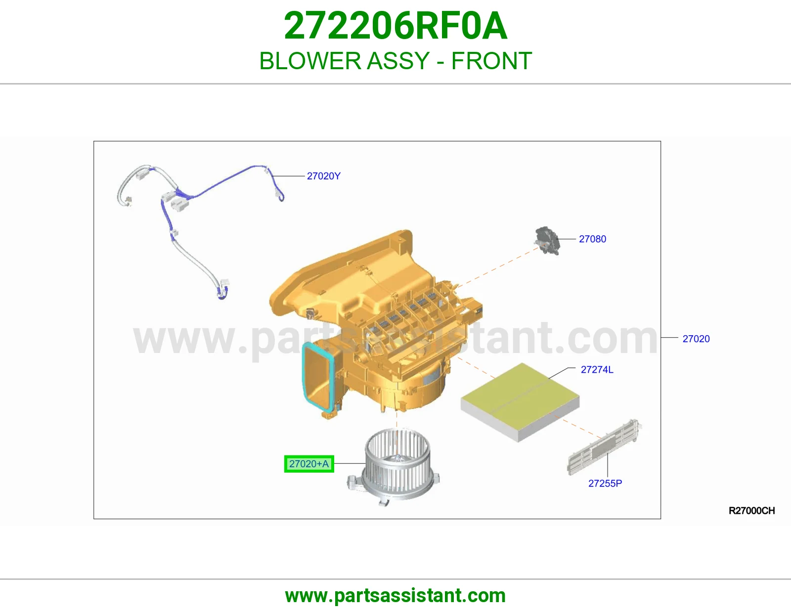 BLOWER ASSY - FRONT
