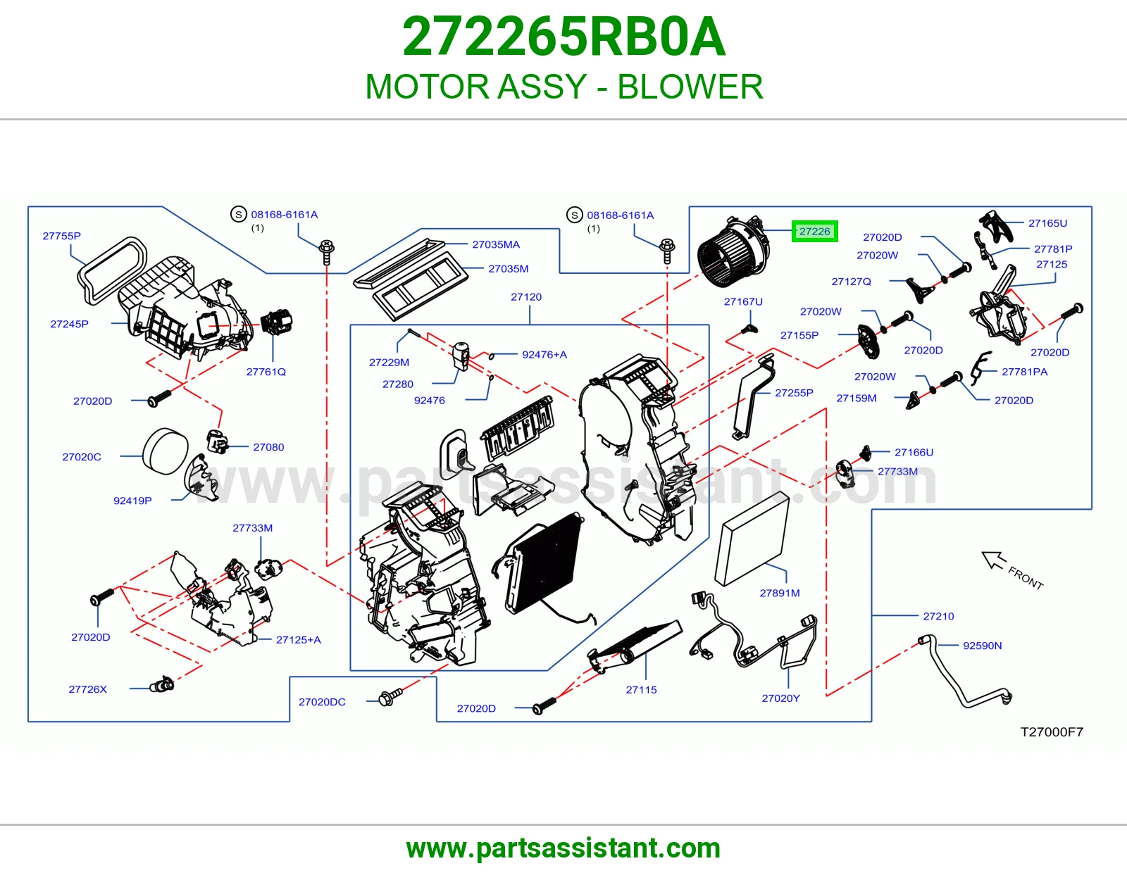 MOTOR ASSY - BLOWER