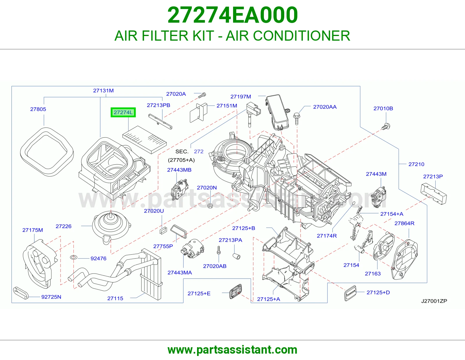 AIR FILTER KIT - AIR CONDITIONER