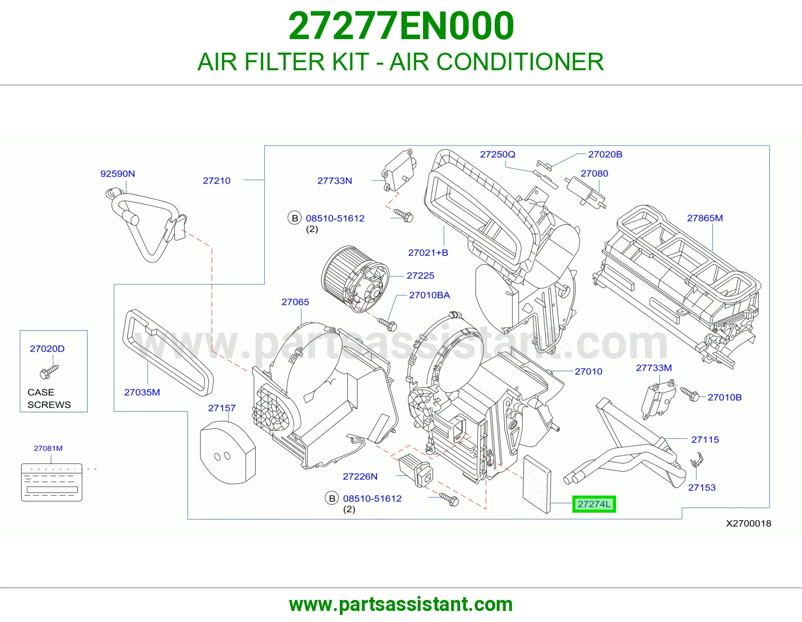 AIR FILTER KIT - AIR CONDITIONER