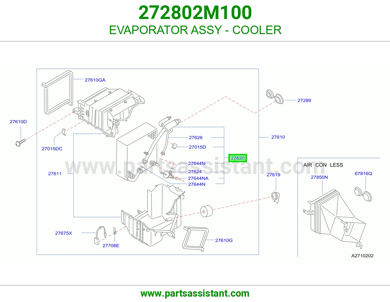 EVAPORATOR ASSY - COOLER