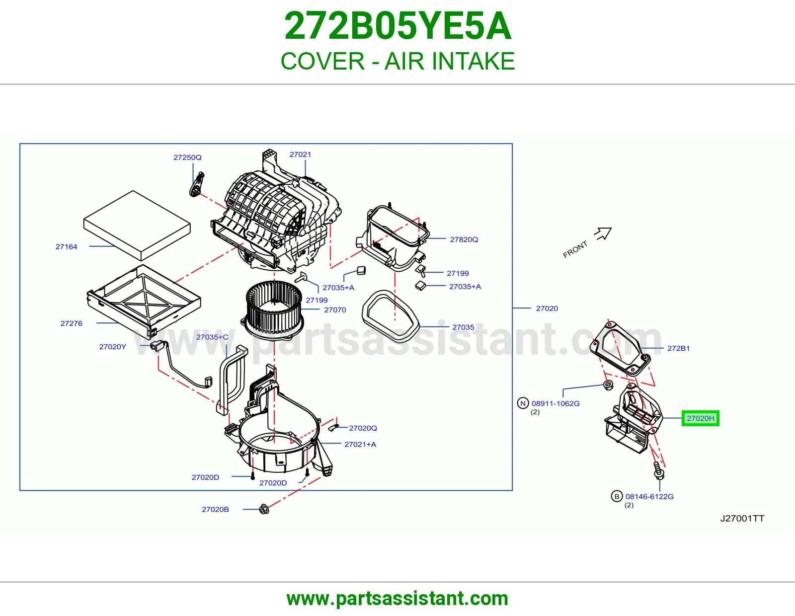 COVER - AIR INTAKE