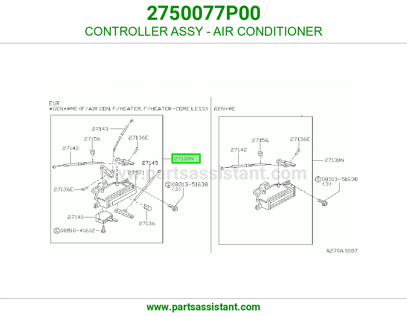 CONTROLLER ASSY - AIR CONDITIONER