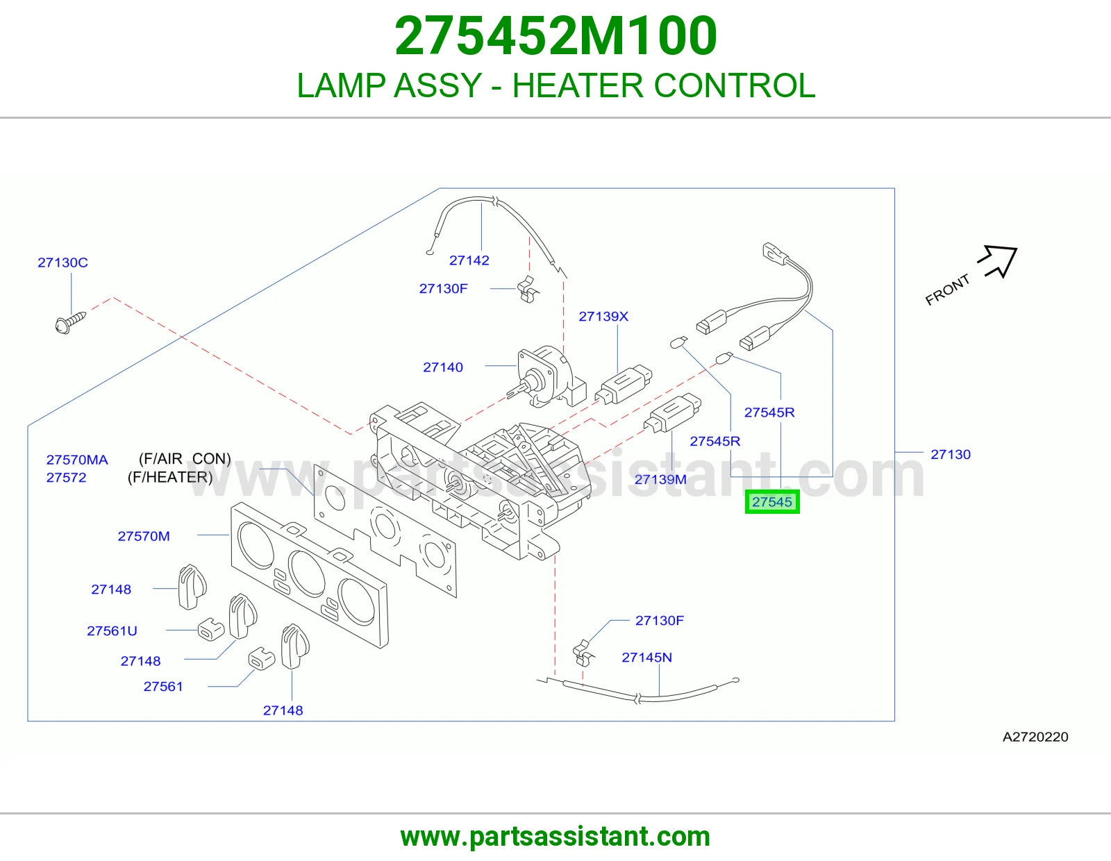 LAMP ASSY - HEATER CONTROL