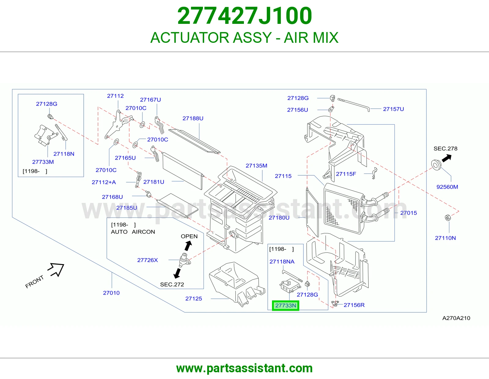 ACTUATOR ASSY - AIR MIX