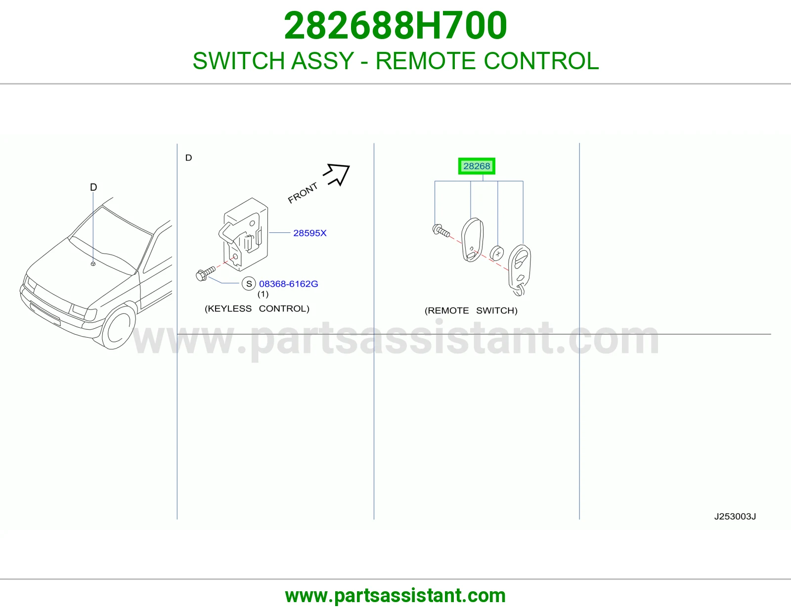 SWITCH ASSY - REMOTE CONTROL