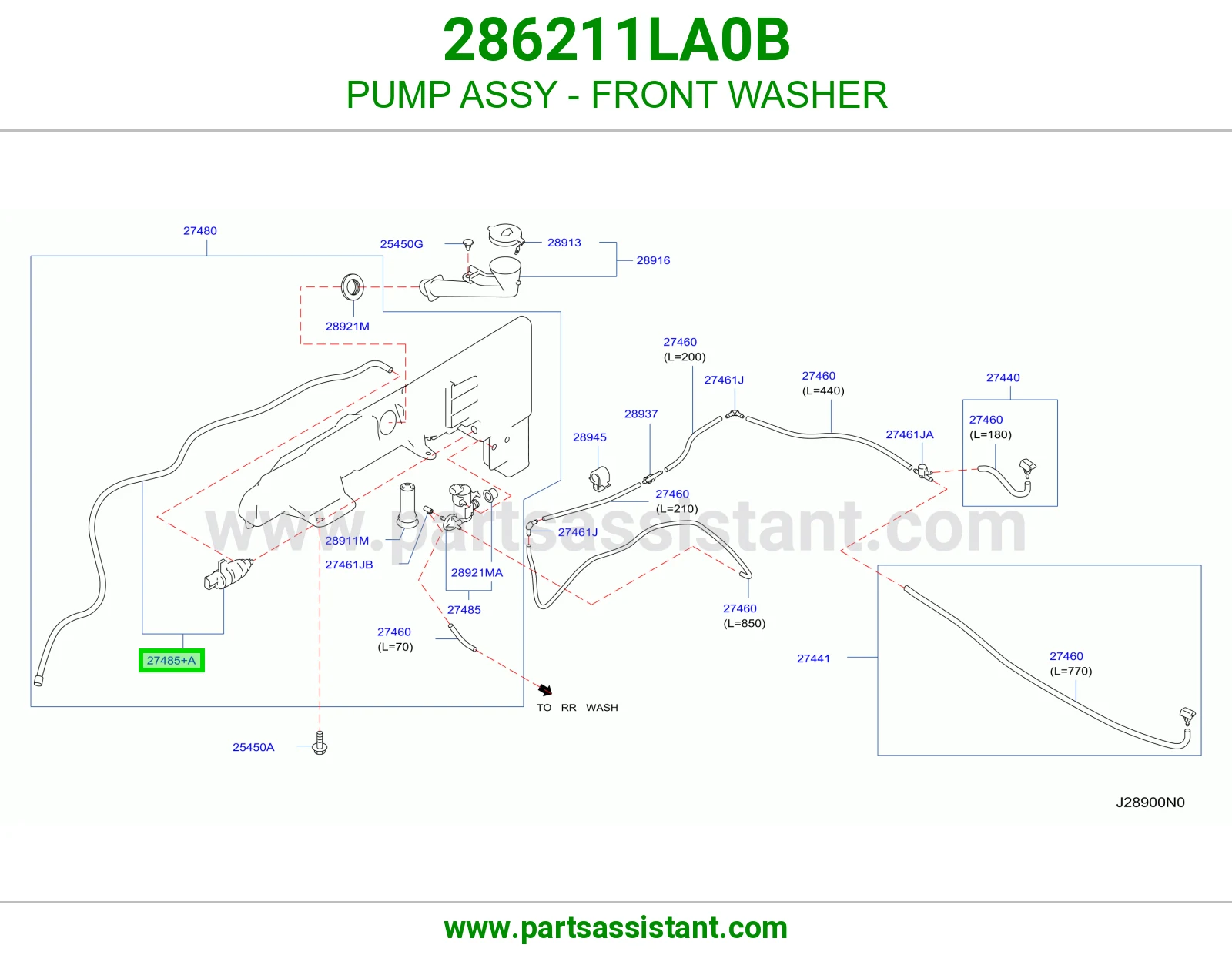PUMP ASSY - FRONT WASHER