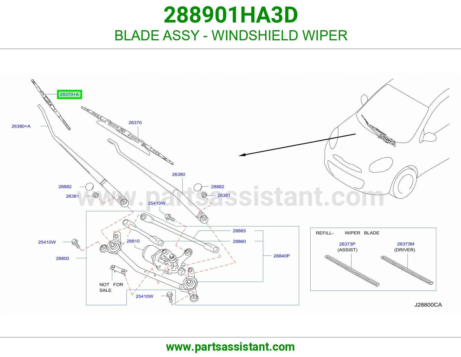 BLADE ASSY - WINDSHIELD WIPER