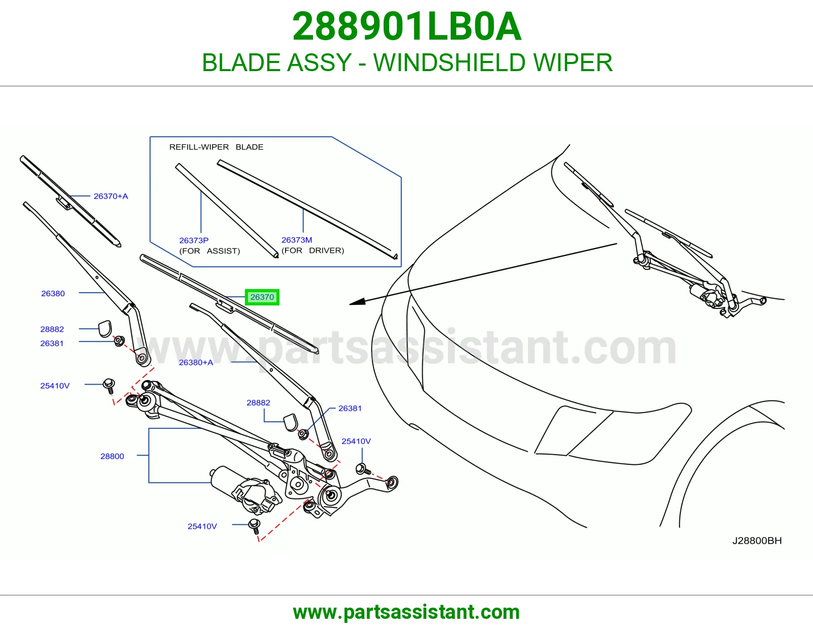 BLADE ASSY - WINDSHIELD WIPER