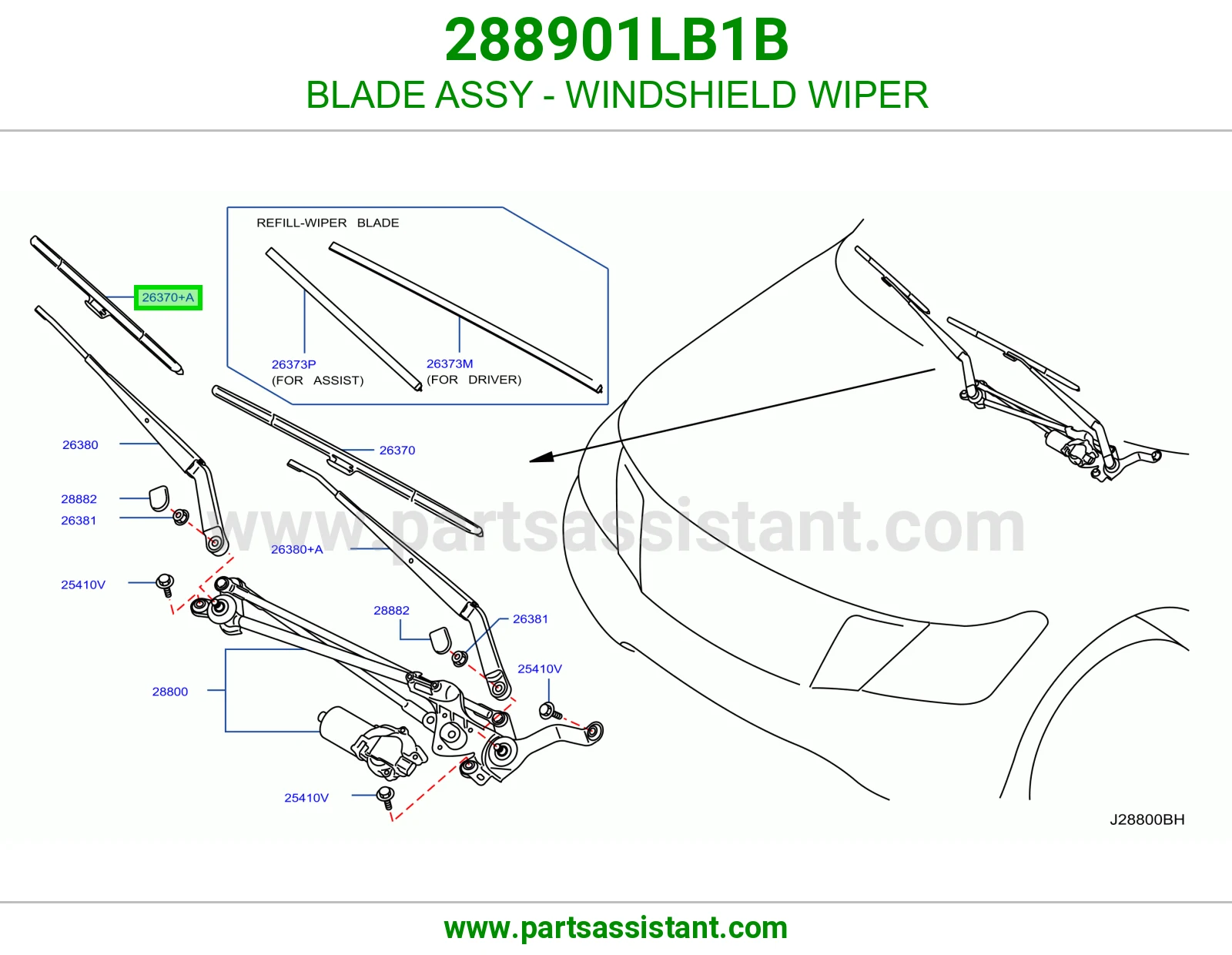 BLADE ASSY - WINDSHIELD WIPER