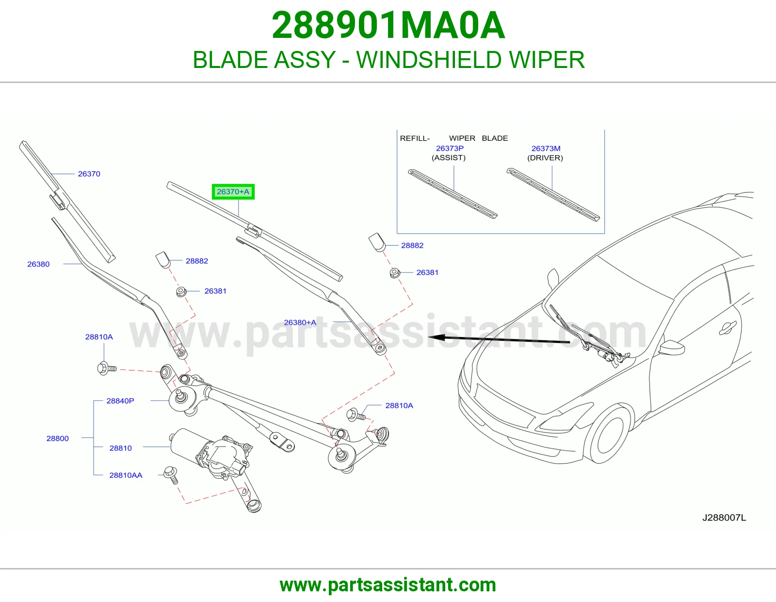 BLADE ASSY - WINDSHIELD WIPER
