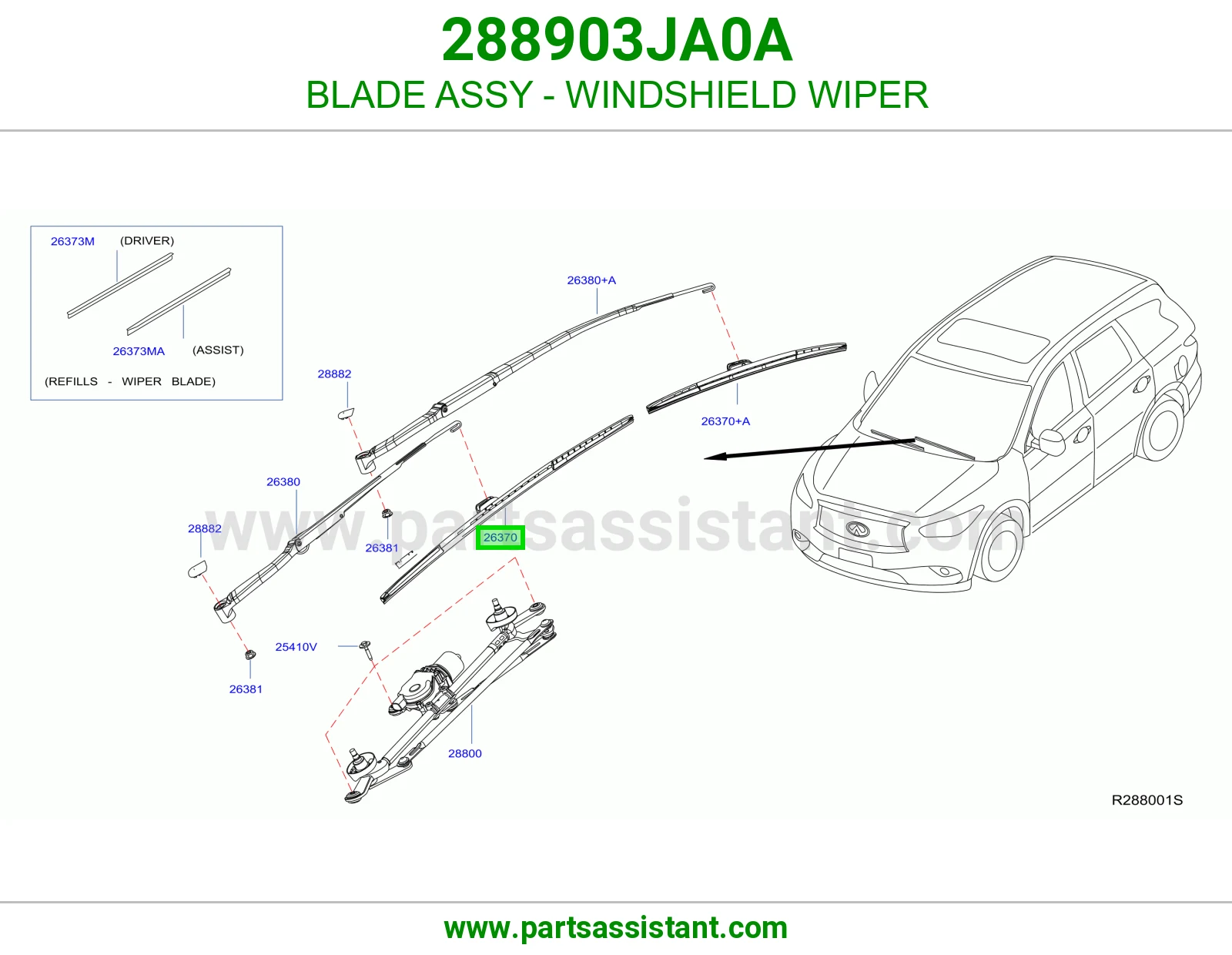 BLADE ASSY - WINDSHIELD WIPER