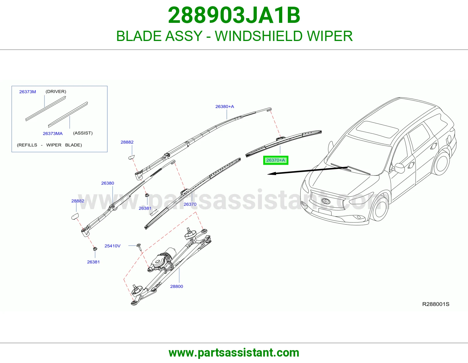 BLADE ASSY - WINDSHIELD WIPER