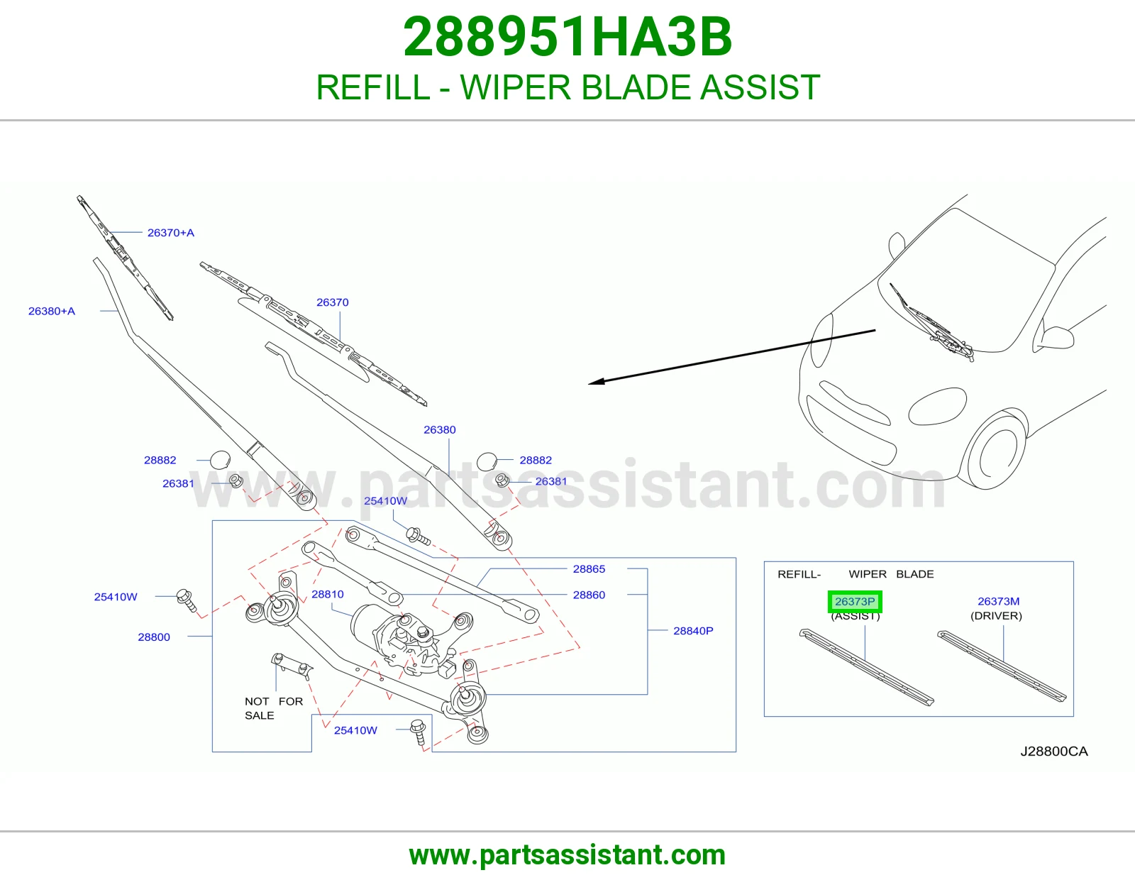 REFILL - WIPER BLADE ASSIST