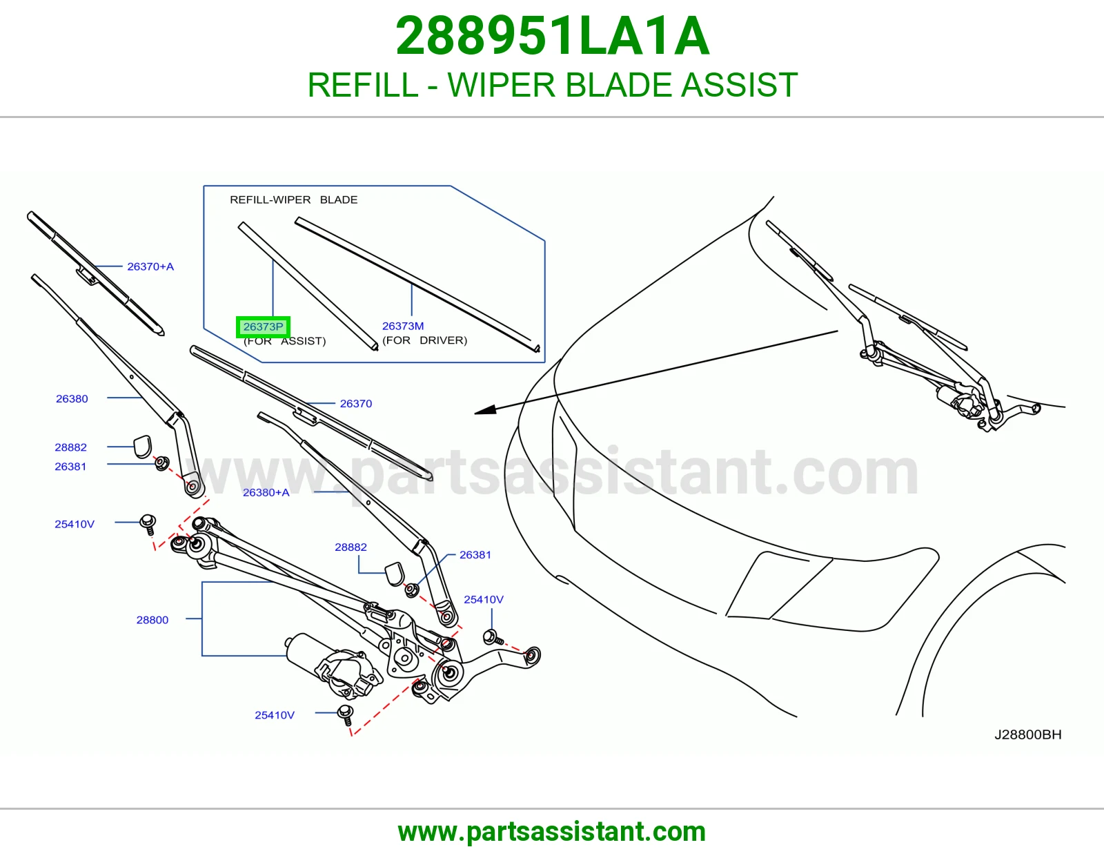 REFILL - WIPER BLADE ASSIST