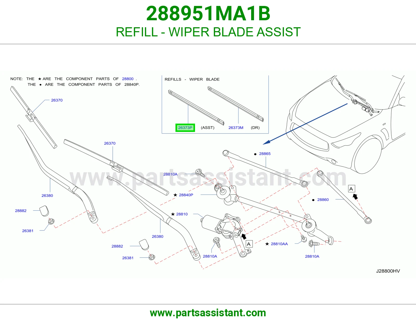 REFILL - WIPER BLADE ASSIST