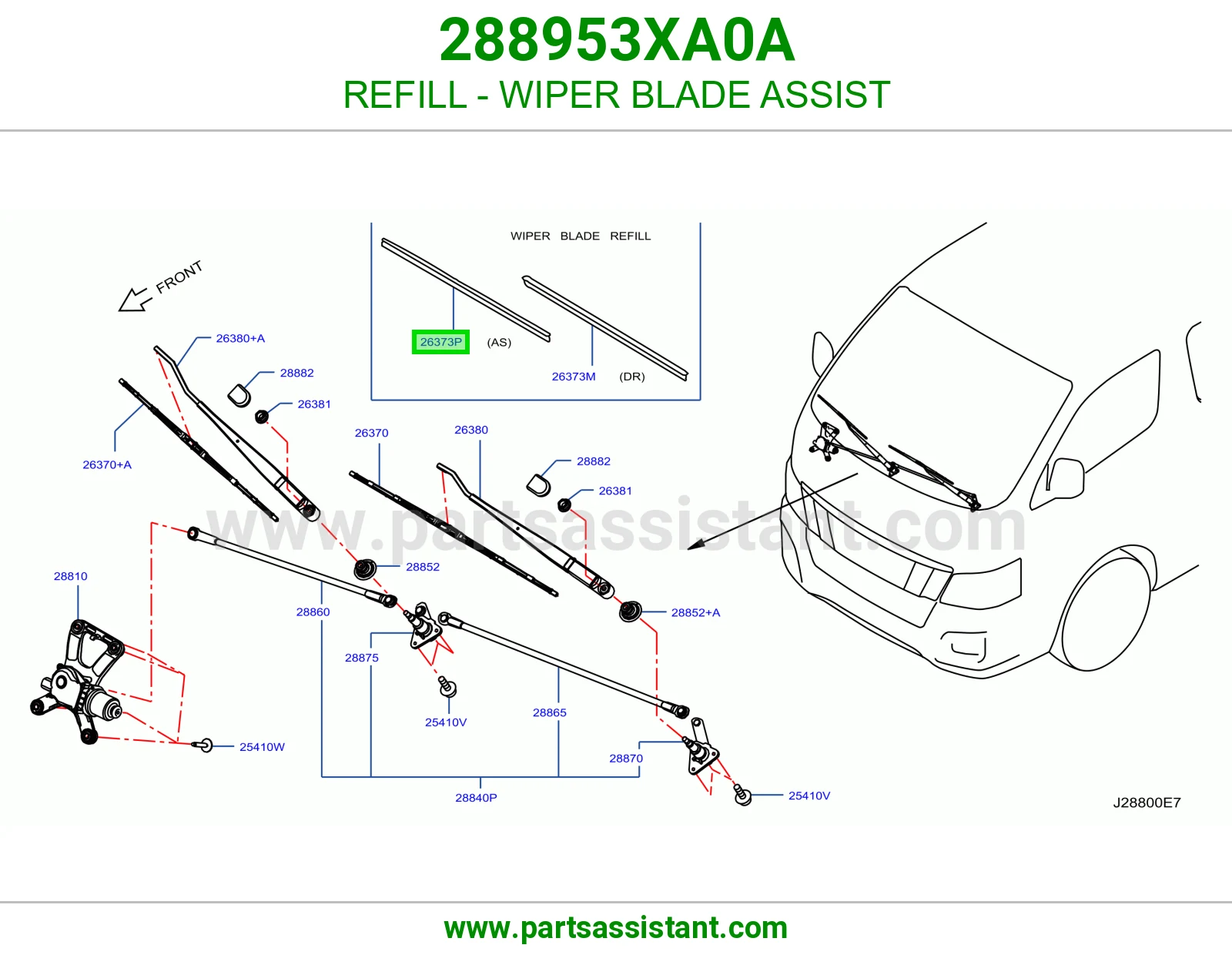 REFILL - WIPER BLADE ASSIST