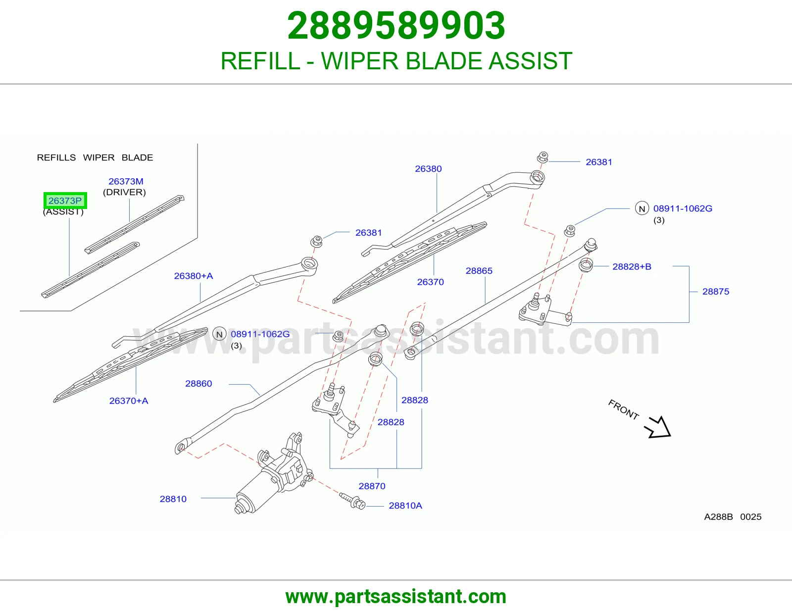 REFILL - WIPER BLADE ASSIST