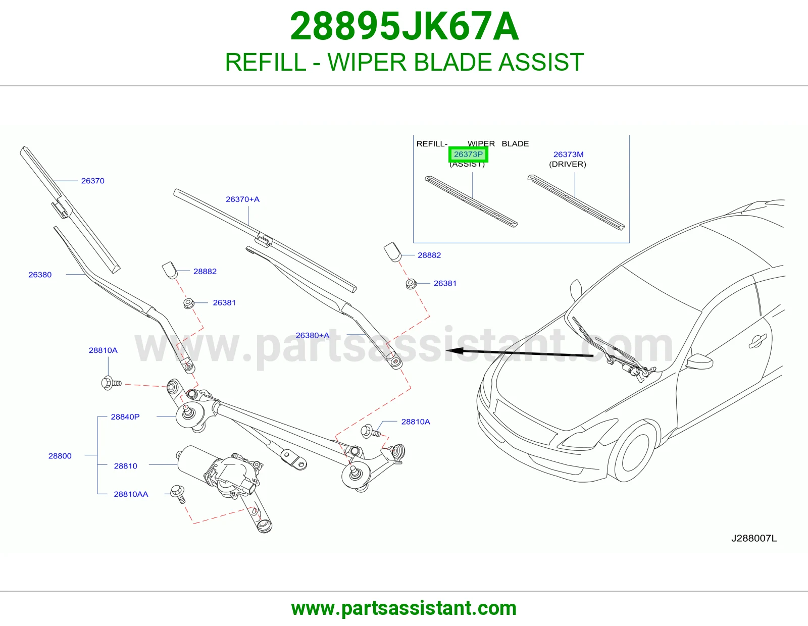 REFILL - WIPER BLADE ASSIST