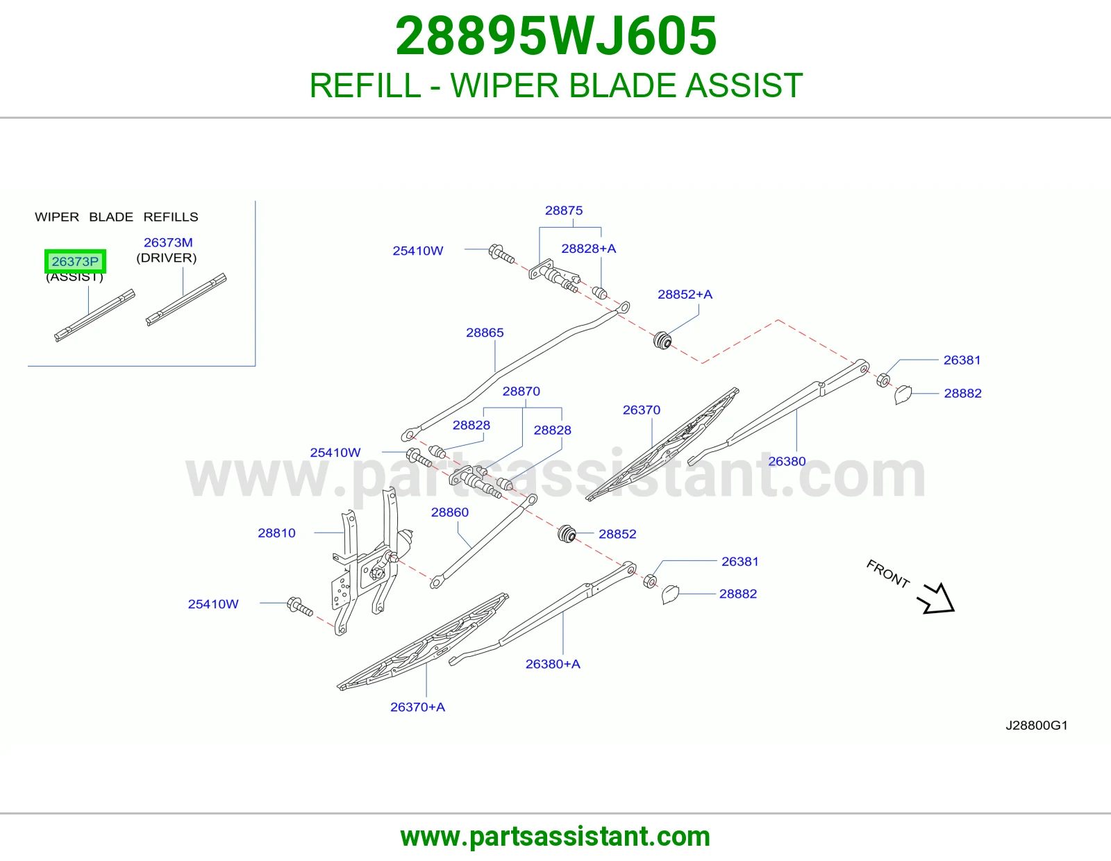 REFILL - WIPER BLADE ASSIST