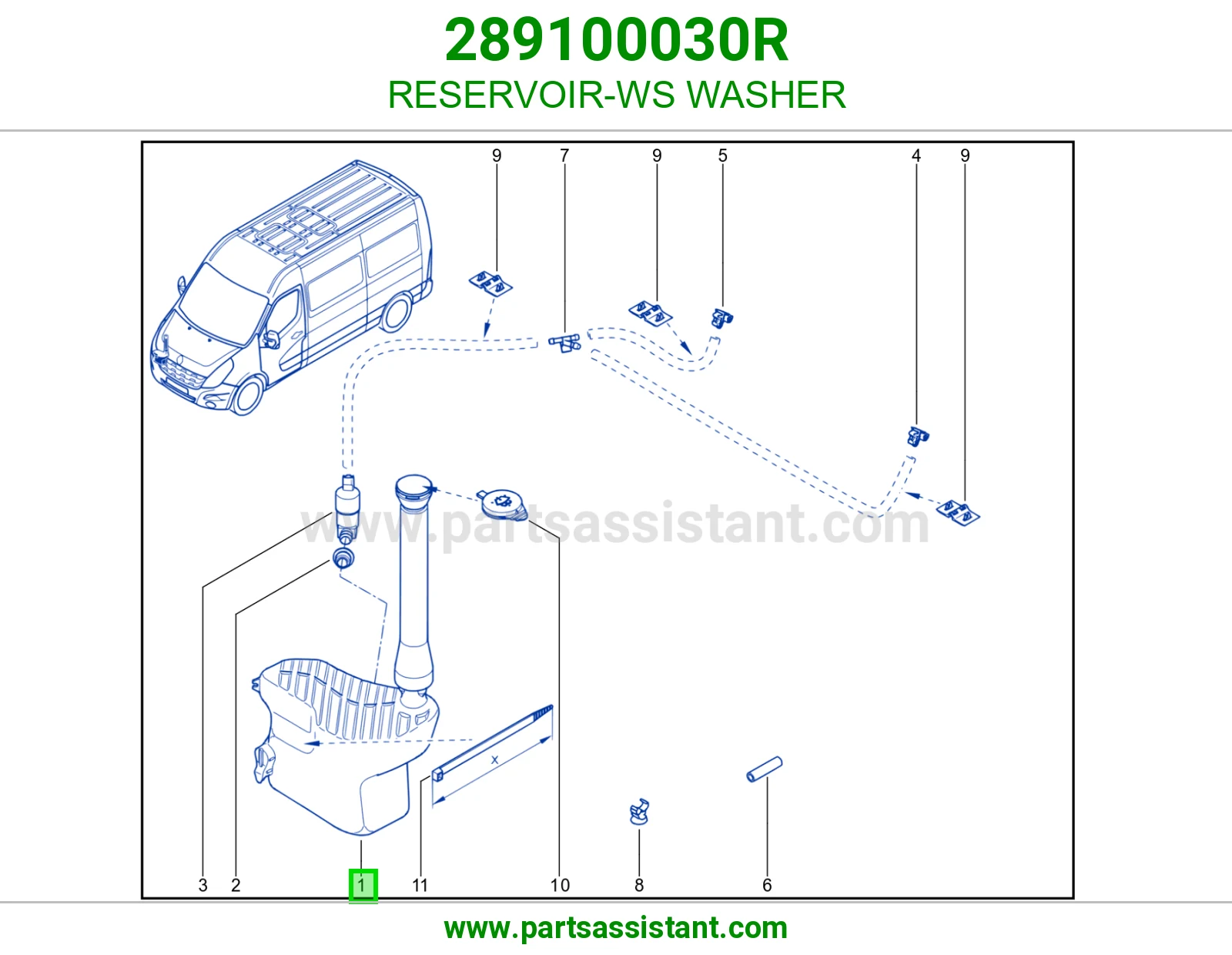 RESERVOIR-WS WASHER