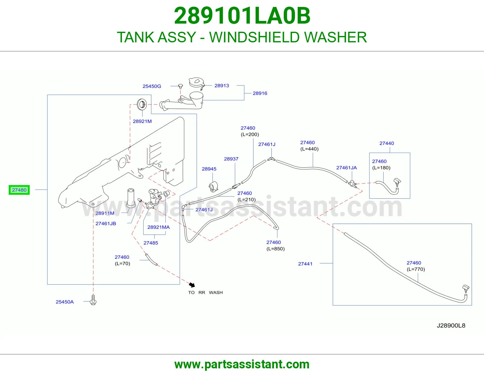 TANK ASSY - WINDSHIELD WASHER