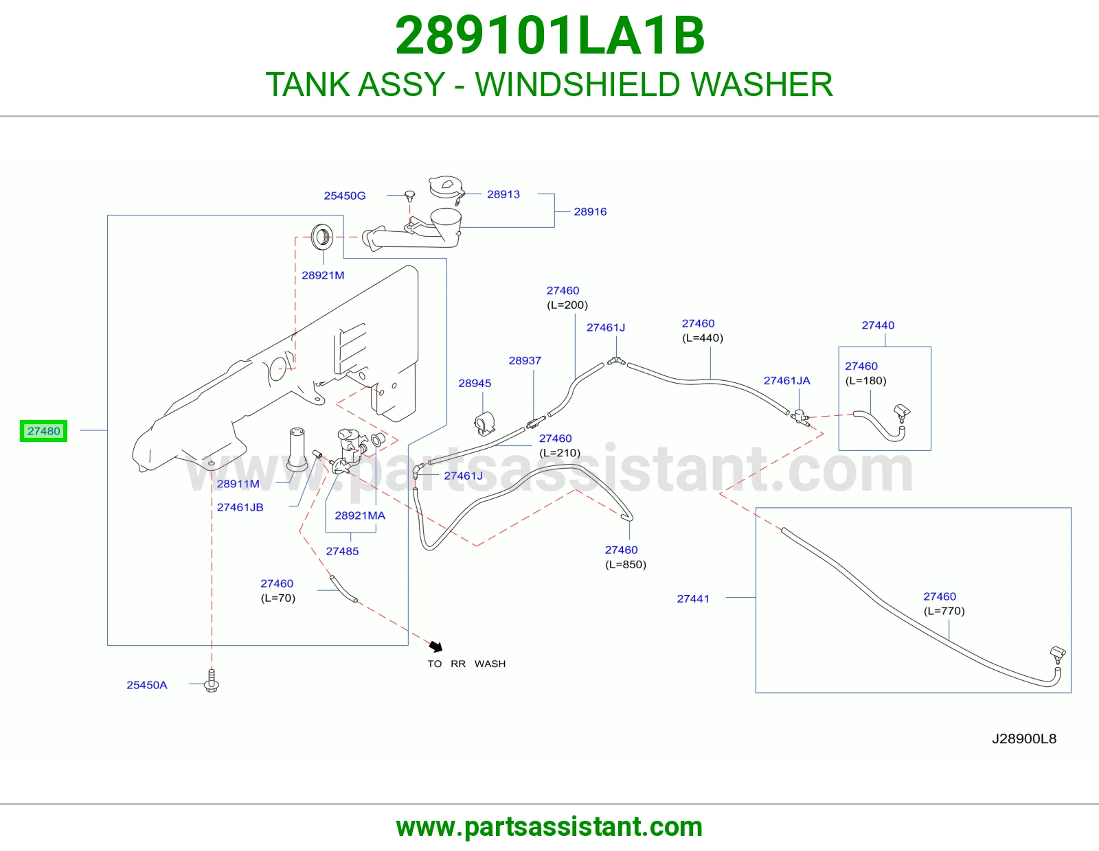 TANK ASSY - WINDSHIELD WASHER