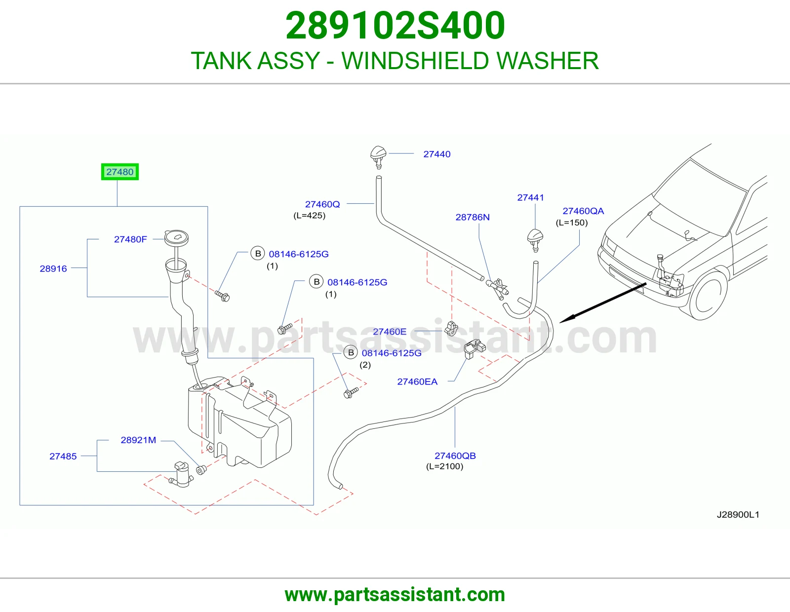 TANK ASSY - WINDSHIELD WASHER