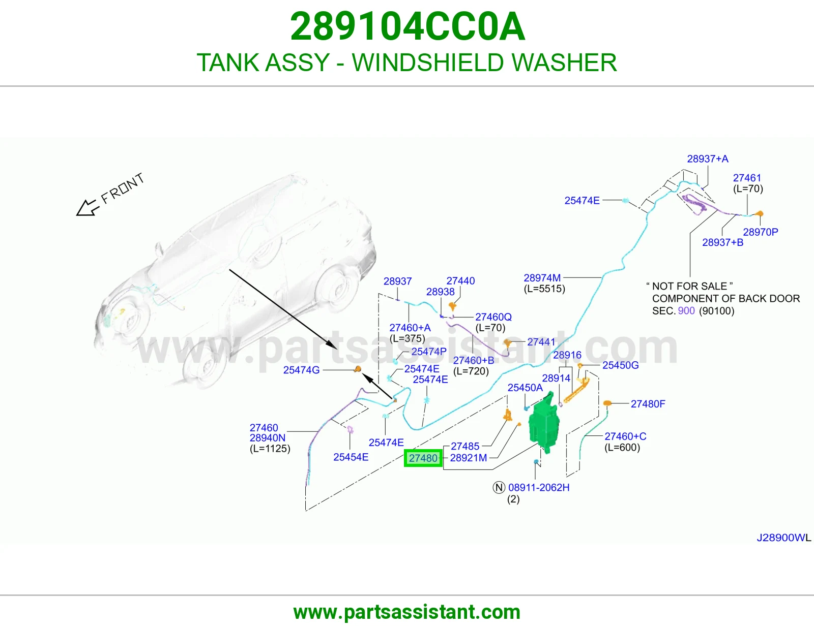 TANK ASSY - WINDSHIELD WASHER