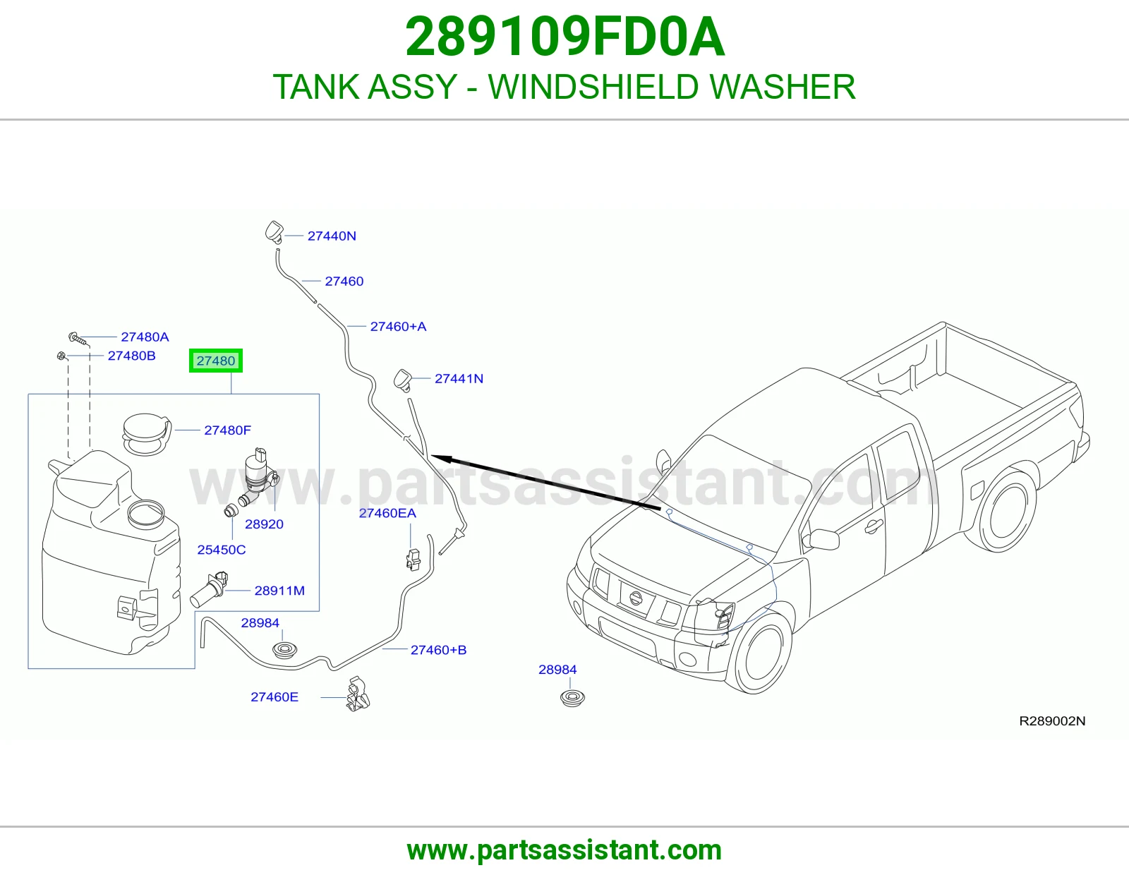 TANK ASSY - WINDSHIELD WASHER