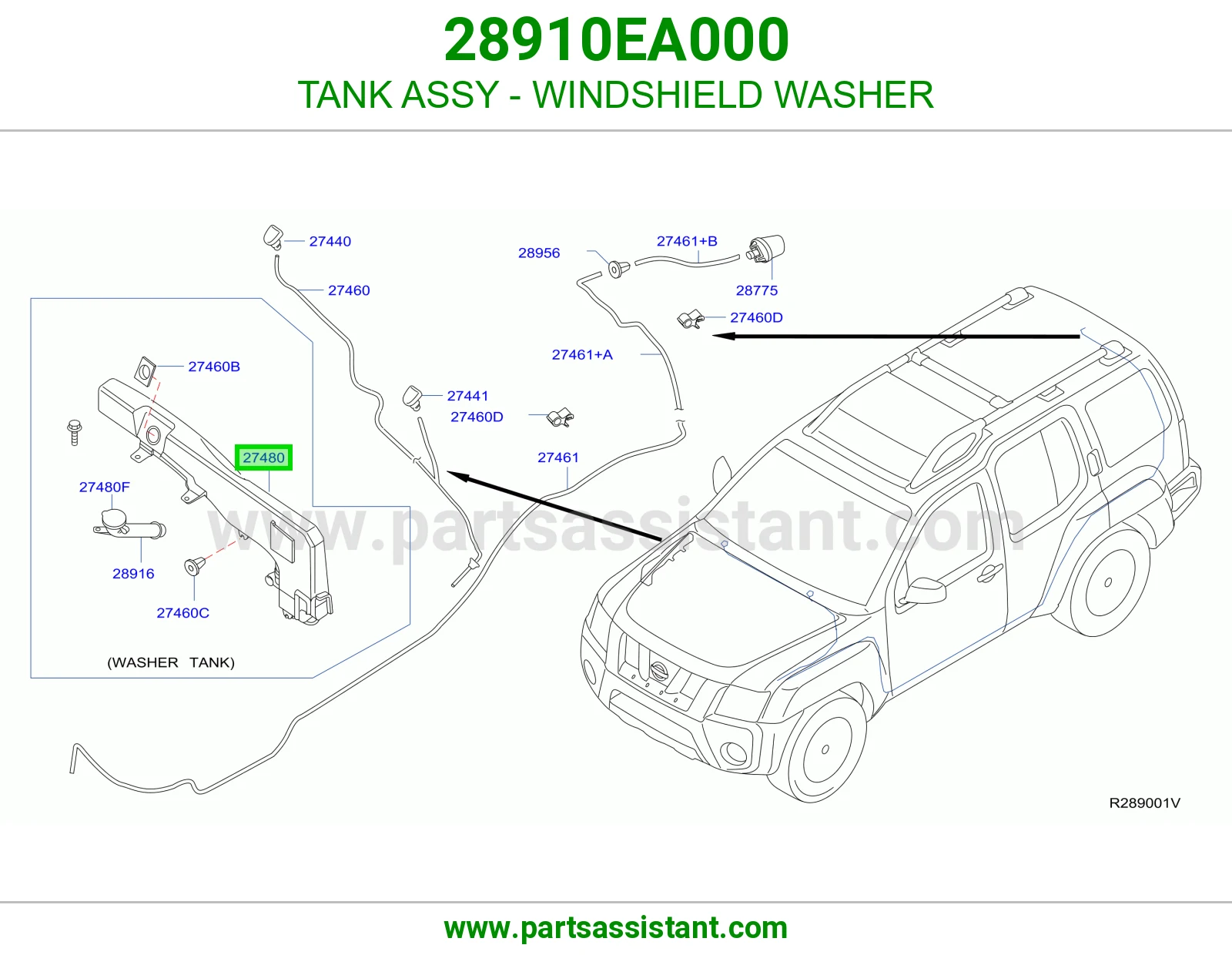 TANK ASSY - WINDSHIELD WASHER