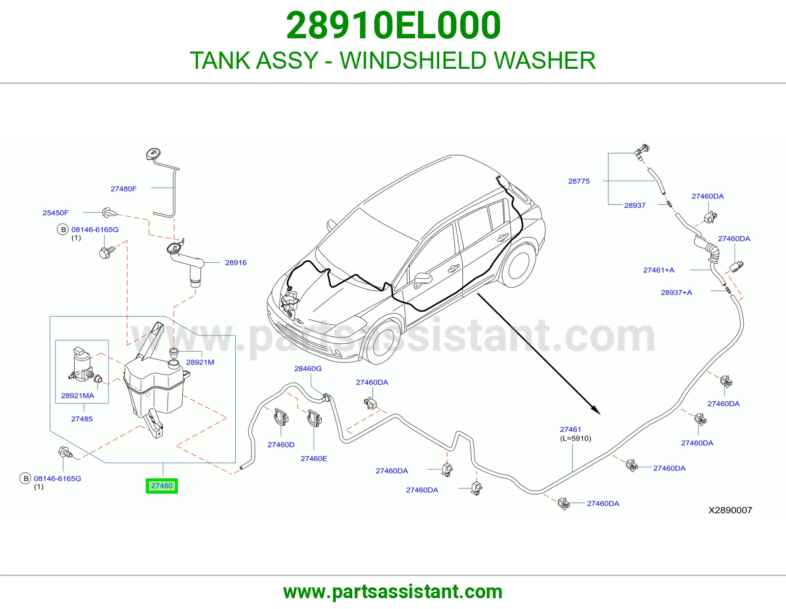 TANK ASSY - WINDSHIELD WASHER