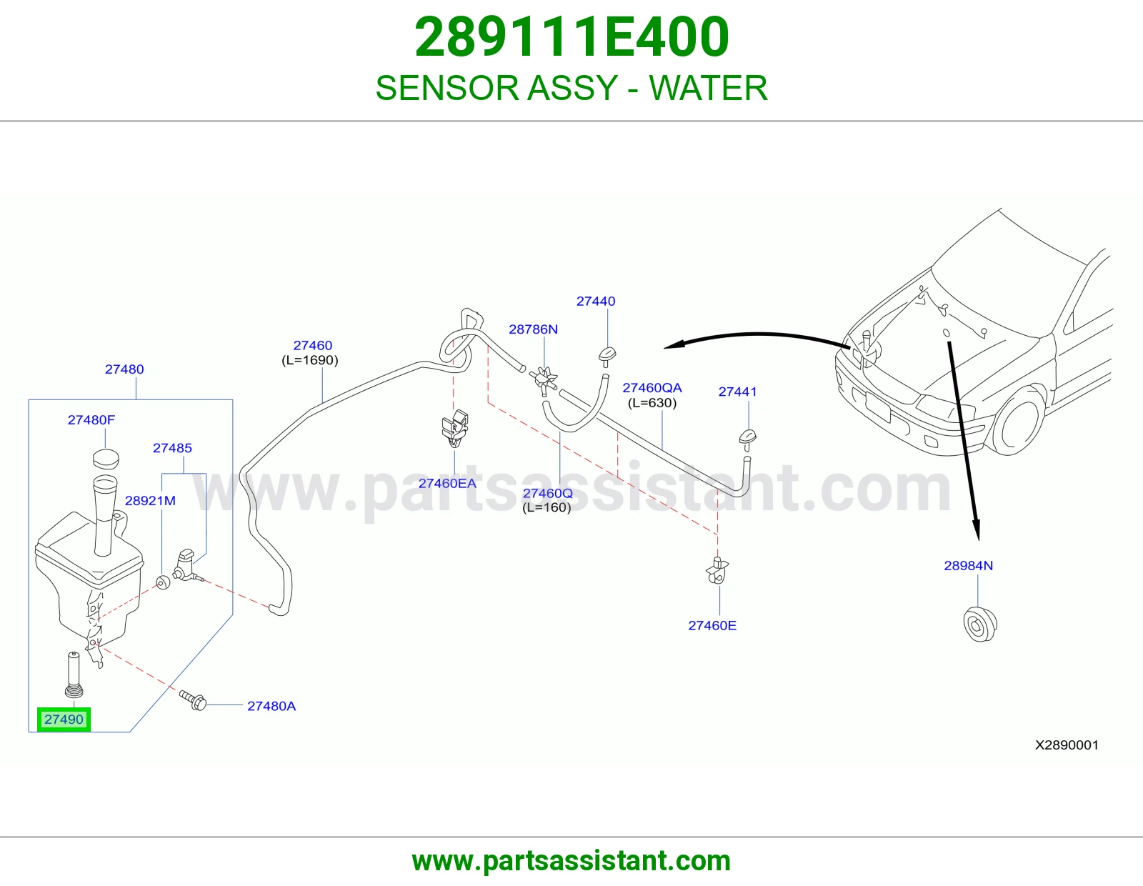 SENSOR ASSY - WATER