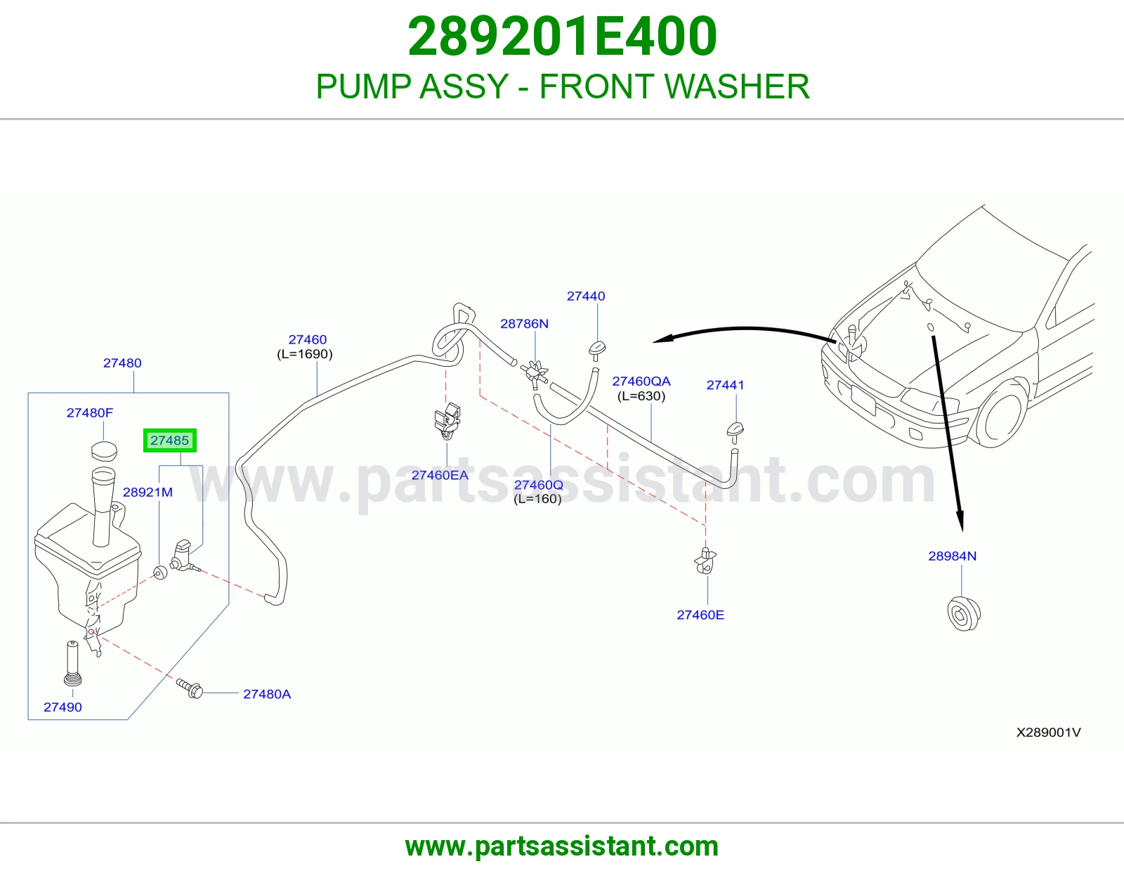 PUMP ASSY - FRONT WASHER