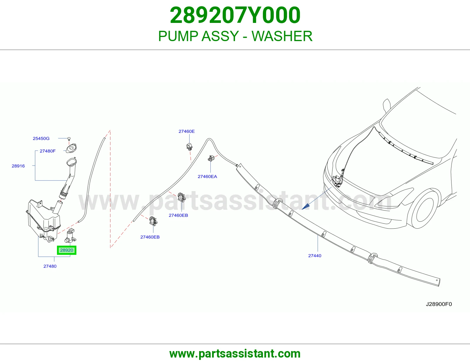 PUMP ASSY - WASHER