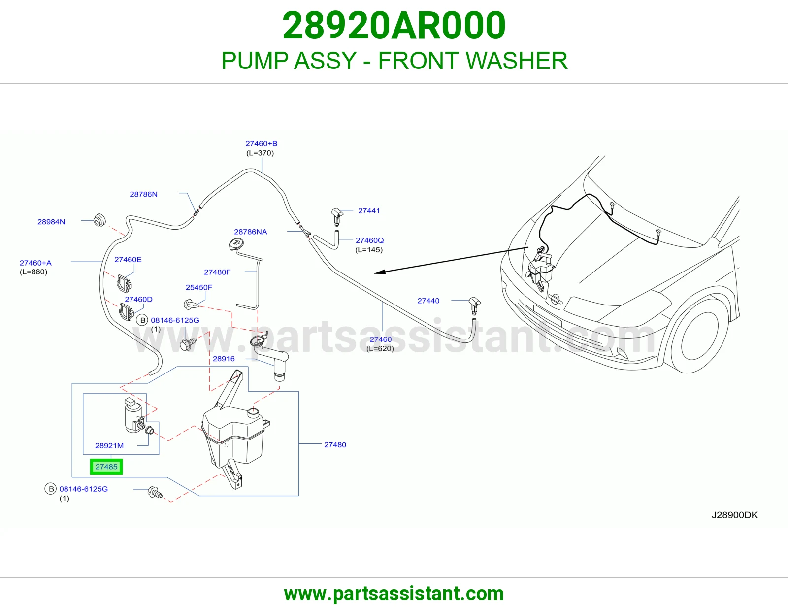 PUMP ASSY - FRONT WASHER