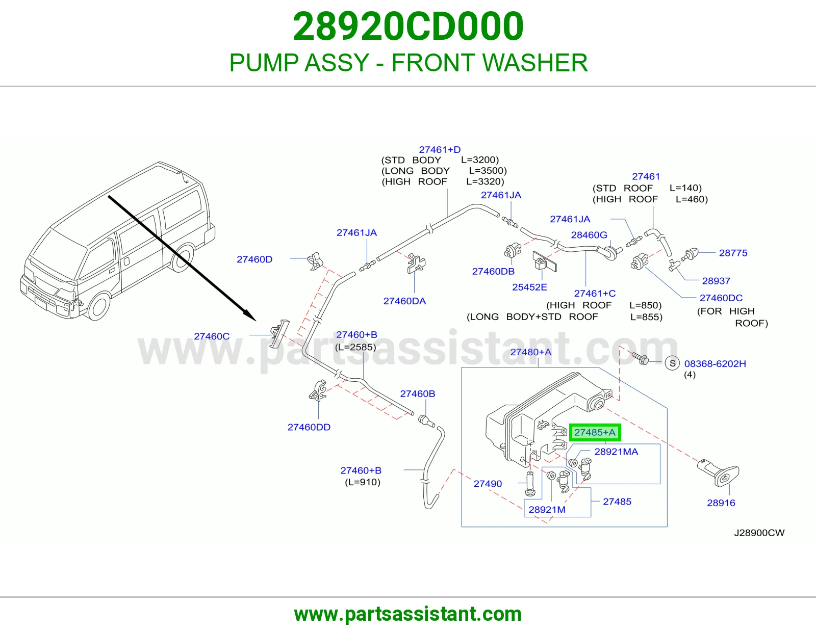 PUMP ASSY - FRONT WASHER