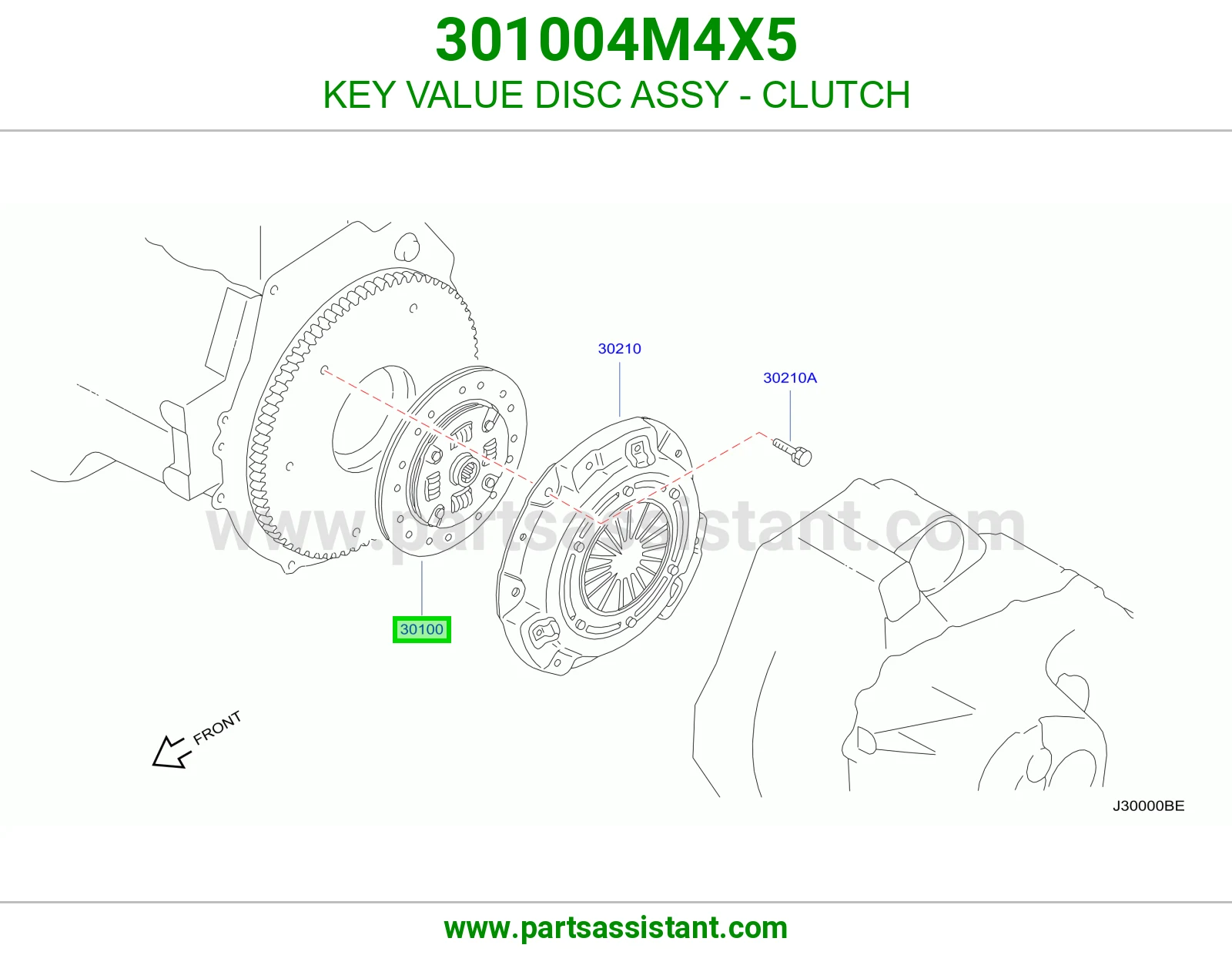 KEY VALUE DISC ASSY - CLUTCH