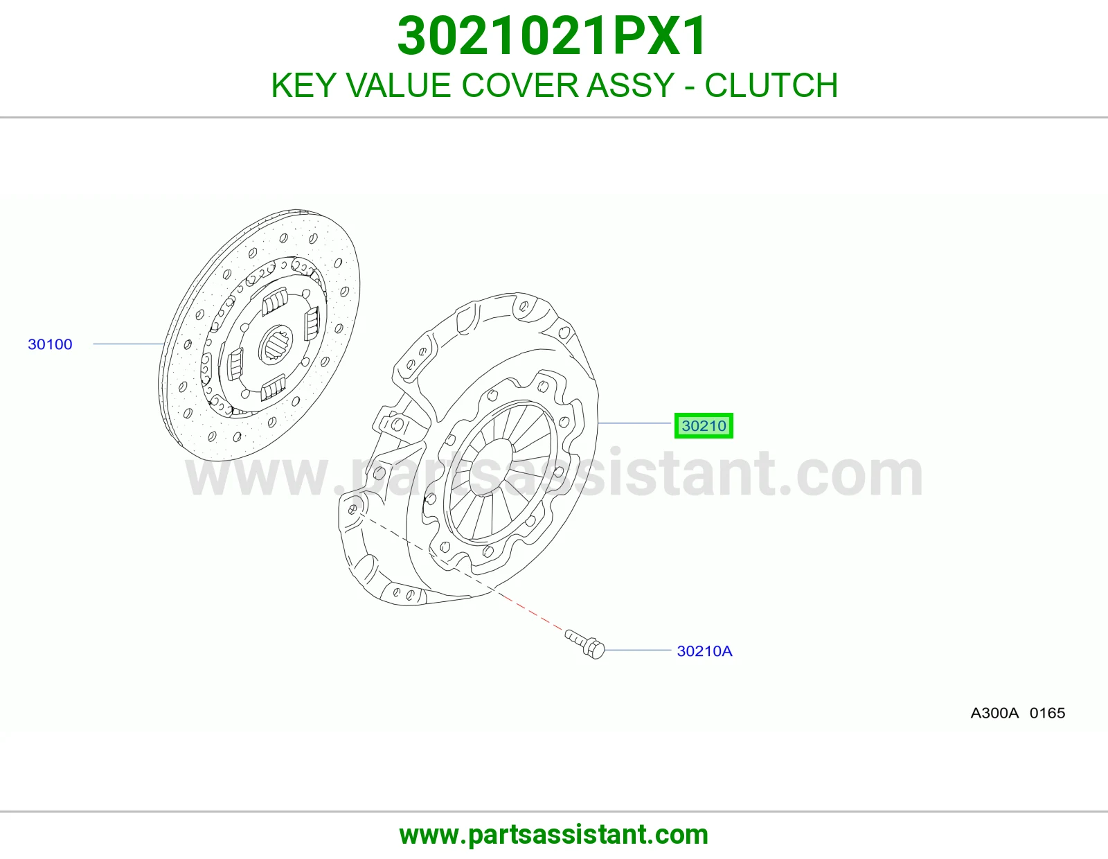 KEY VALUE COVER ASSY - CLUTCH