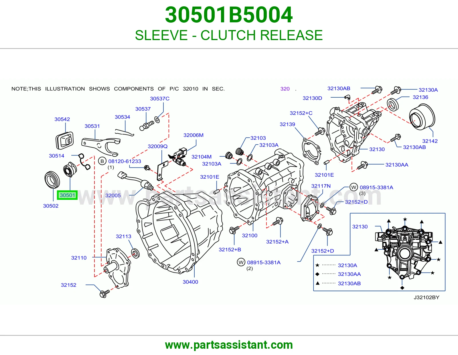 SLEEVE - CLUTCH RELEASE