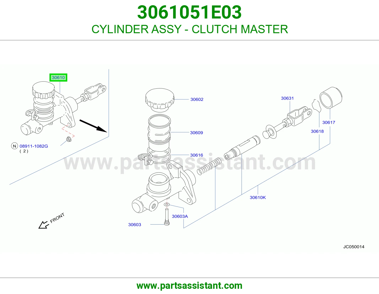 CYLINDER ASSY - CLUTCH MASTER