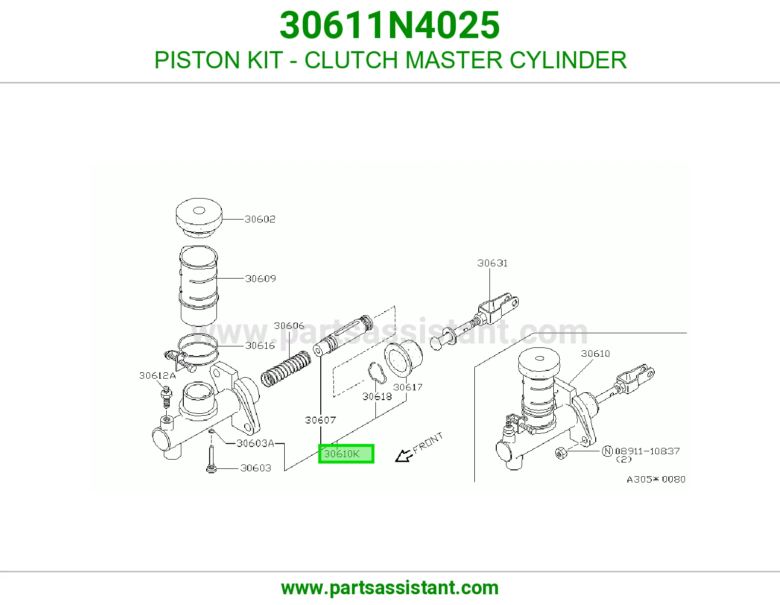 PISTON KIT - CLUTCH MASTER CYLINDER