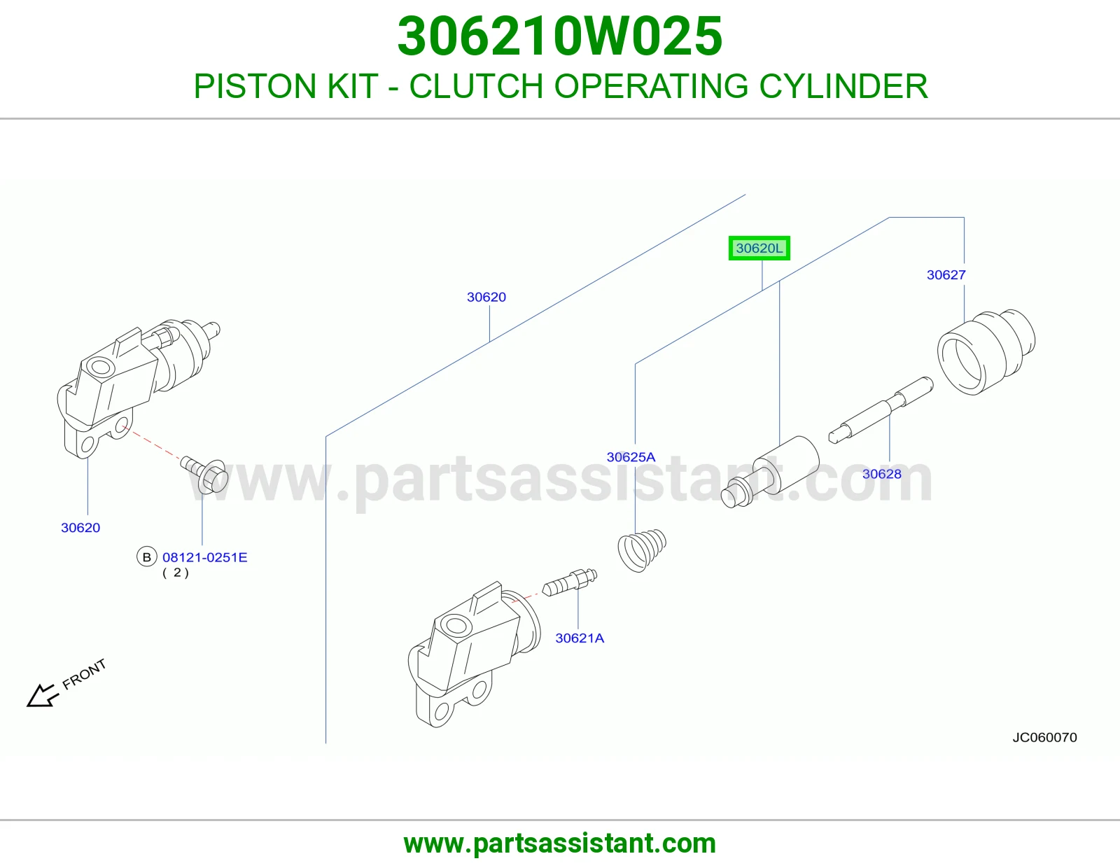 PISTON KIT - CLUTCH OPERATING CYLINDER