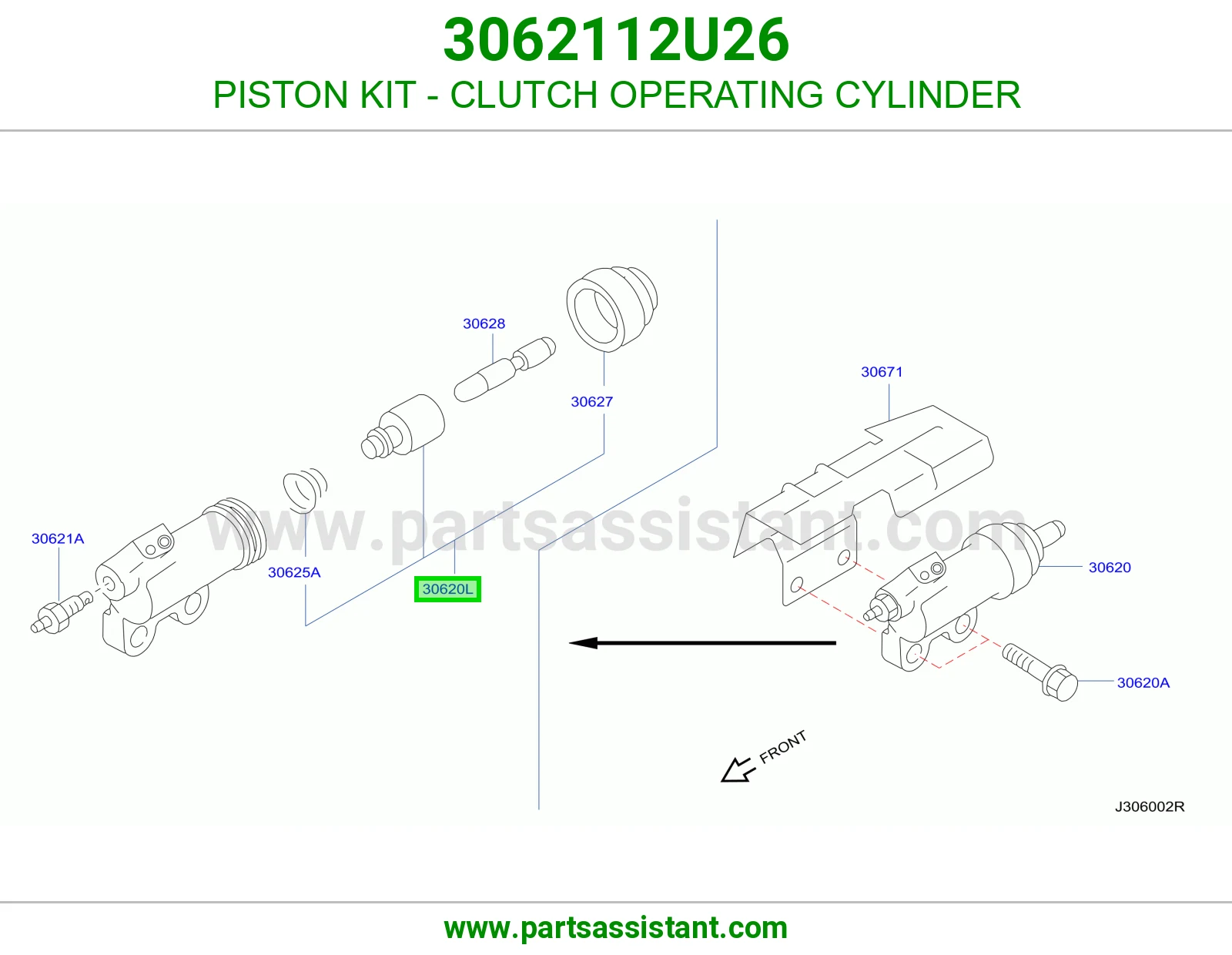 PISTON KIT - CLUTCH OPERATING CYLINDER