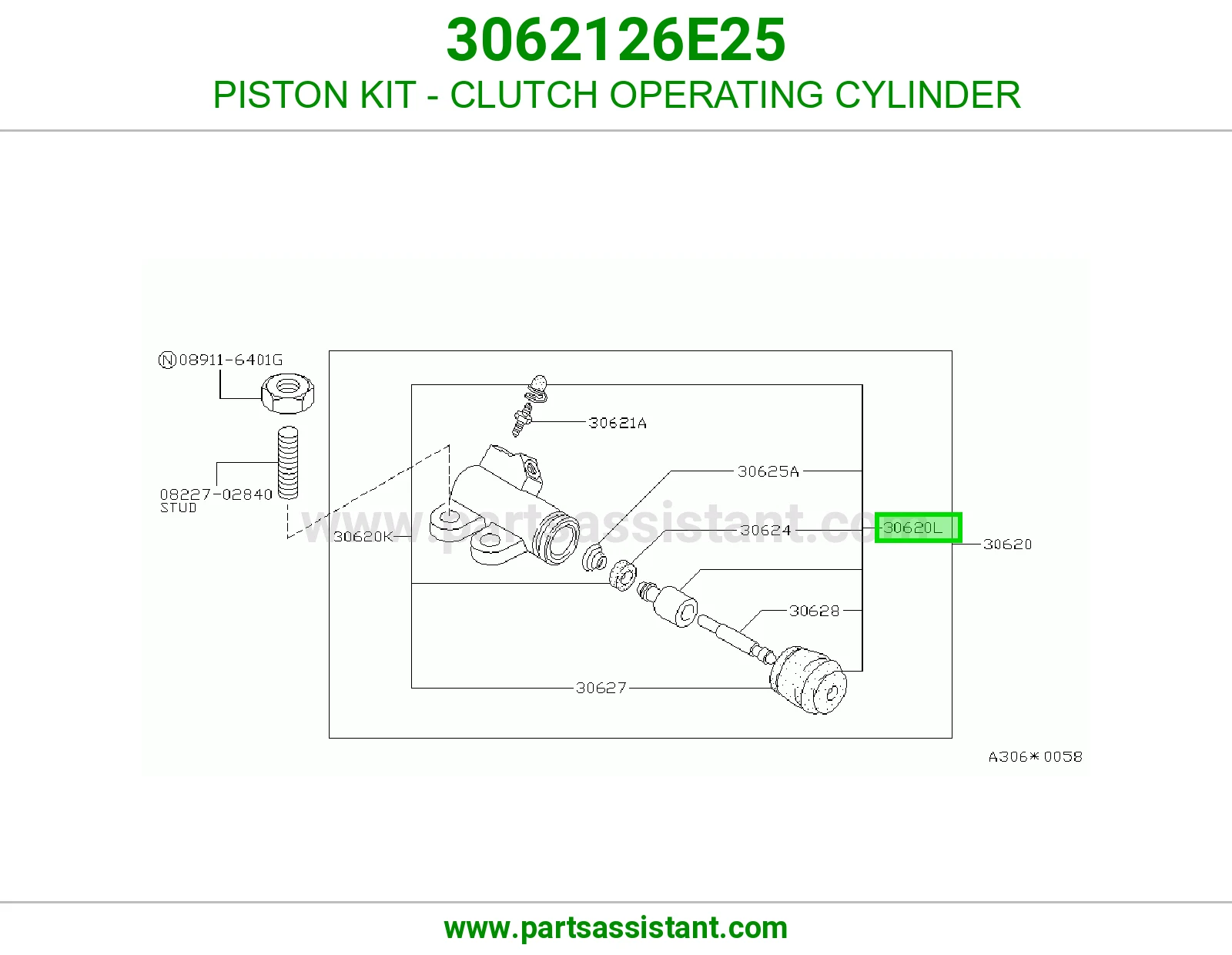 PISTON KIT - CLUTCH OPERATING CYLINDER
