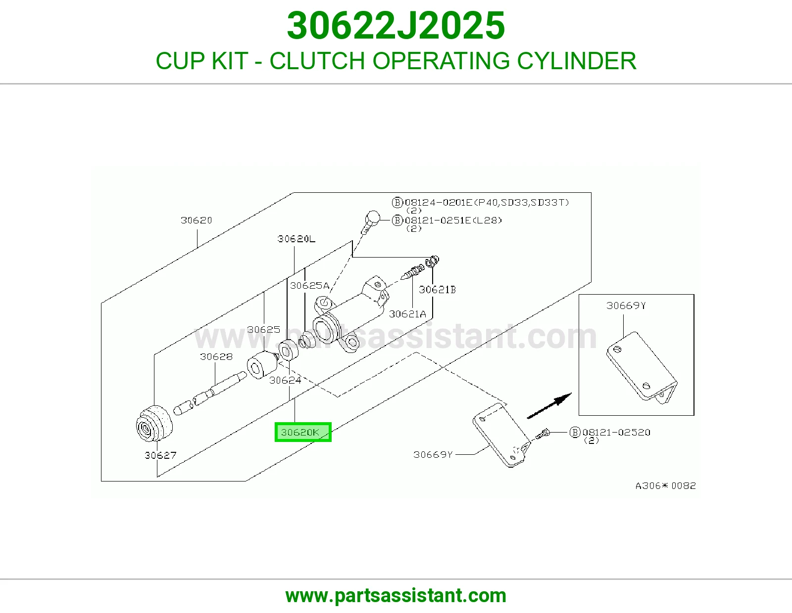 CUP KIT - CLUTCH OPERATING CYLINDER